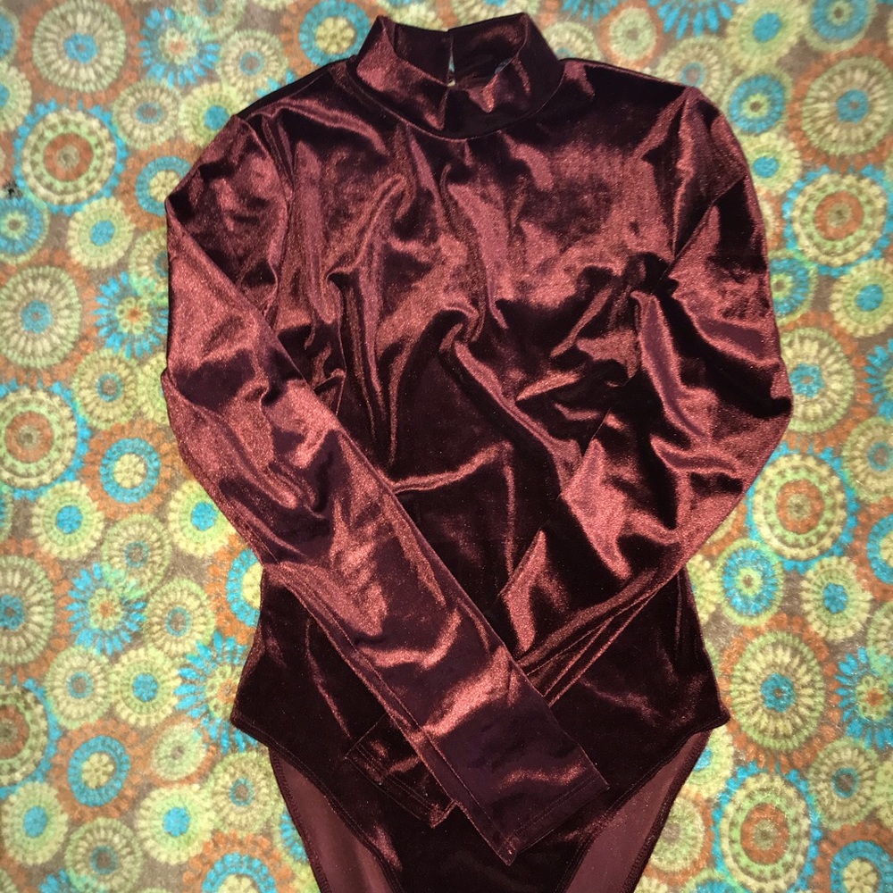 Forever 21 Velvet Bodysuit
